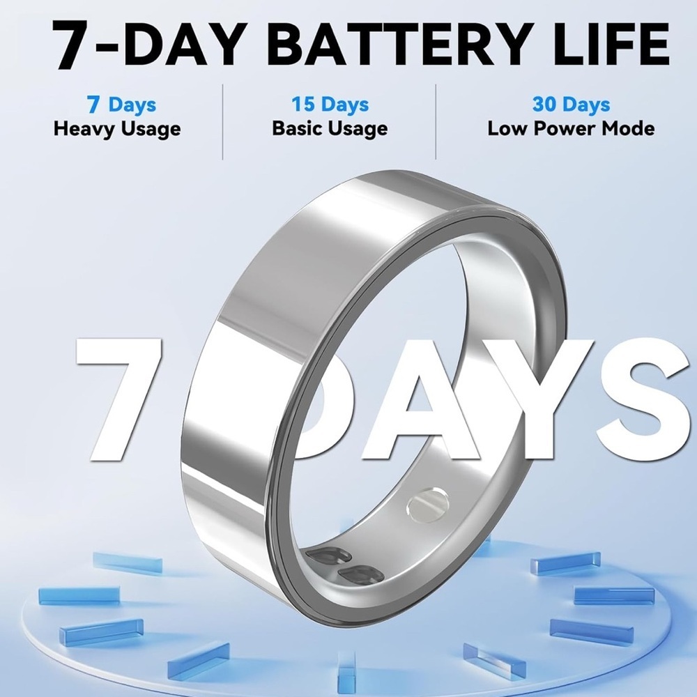 Smart Ring with Silver Finish